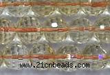 CCR391 15 inches 7mm faceted round citrine beads wholesale