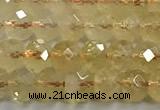 CCR396 15 inches 4*5mm faceted rondelle citrine beads