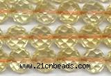 CCR398 15 inches 6mm faceted round citrine beads