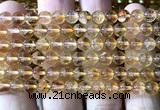 CCR422 15 inches 6mm round citrine beads wholesale
