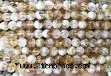 CCR432 15 inches 7mm round citrine beads wholesale