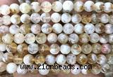 CCR433 15 inches 8mm round citrine beads wholesale