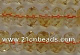 CCR52 15.5 inches 5*8mm faceted rondelle natural citrine beads