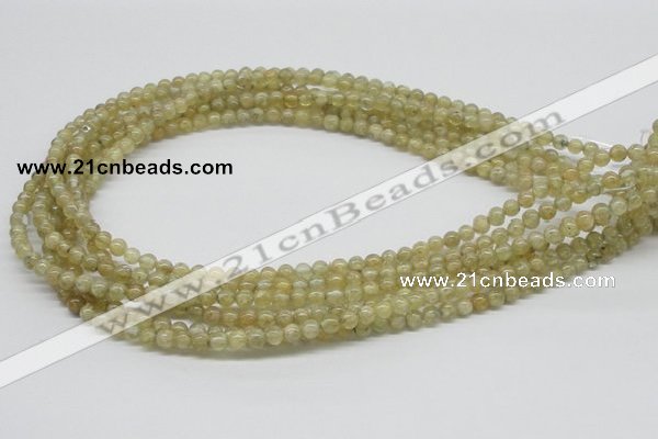 CCR80 15.5 inches 5mm round citrine gemstone beads wholesale