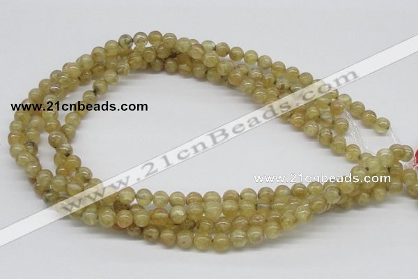 CCR81 15.5 inches 8mm round citrine gemstone beads wholesale