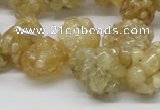 CCR86 15.5 inches 14mm chip citrine gemstone beads wholesale