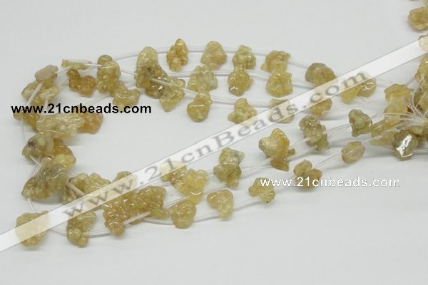 CCR87 15.5 inches 15mm chips citrine gemstone beads wholesale