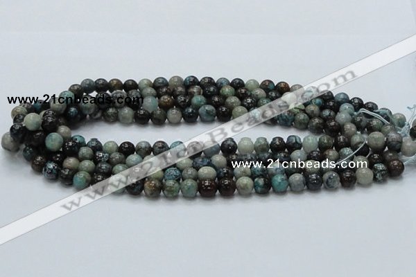 CCS01 15.5 inches 8mm round natural chrysocolla gemstone beads