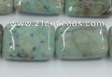 CCS102 15.5 inches 18*25mm rectangle African chrysocolla beads