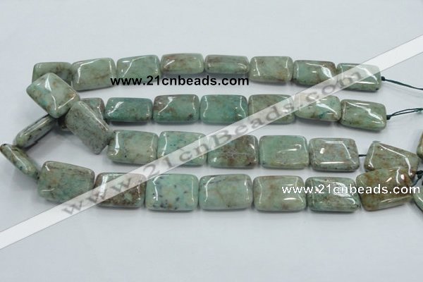 CCS102 15.5 inches 18*25mm rectangle African chrysocolla beads