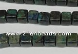 CCS154 15.5 inches 8*8mm cube dyed chrysocolla gemstone beads