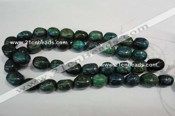 CCS158 15.5 inches 13*18mm – 15*20mm nuggets dyed chrysocolla beads