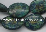 CCS168 15.5 inches 20*25mm oval dyed chrysocolla gemstone beads