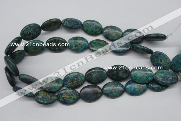 CCS168 15.5 inches 20*25mm oval dyed chrysocolla gemstone beads