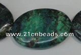 CCS169 15.5 inches 25*35mm oval dyed chrysocolla gemstone beads