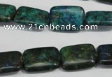 CCS176 15.5 inches 13*18mm rectangle dyed chrysocolla gemstone beads