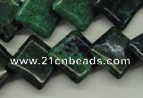 CCS178 15.5 inches 16*16mm diamond dyed chrysocolla gemstone beads