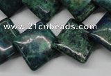 CCS179 15.5 inches 18*18mm diamond dyed chrysocolla gemstone beads