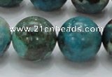 CCS18 15.5 inches 20mm round natural chrysocolla gemstone beads