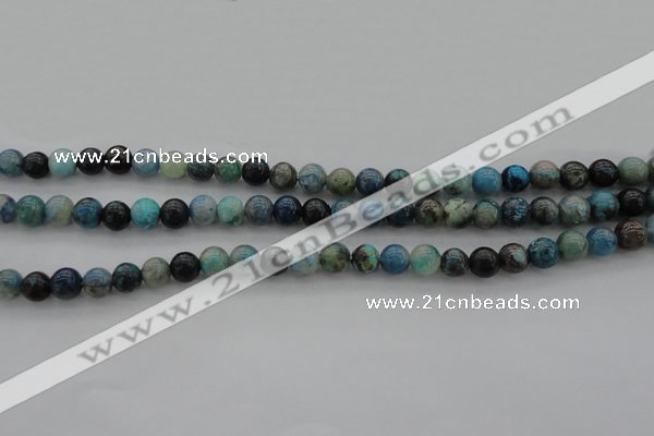 CCS20 15.5 inches 6mm round natural chrysocolla gemstone beads