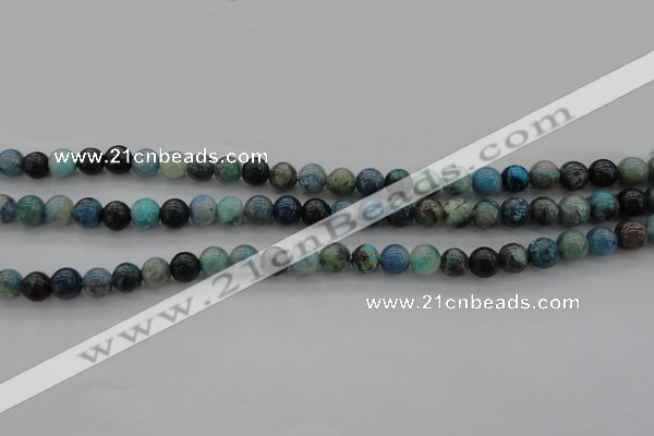 CCS20 15.5 inches 6mm round natural chrysocolla gemstone beads