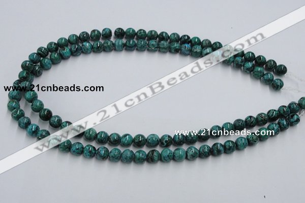 CCS202 15.5 inches 6mm round natural Chinese chrysocolla beads