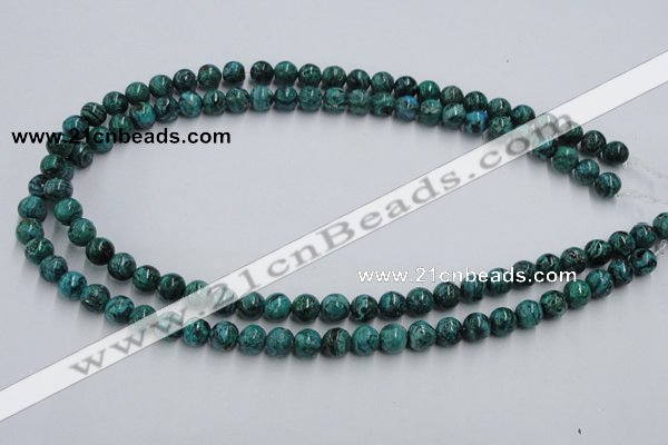 CCS203 15.5 inches 8mm round natural Chinese chrysocolla beads