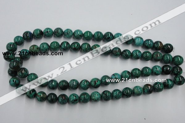 CCS204 15.5 inches 10mm round natural Chinese chrysocolla beads