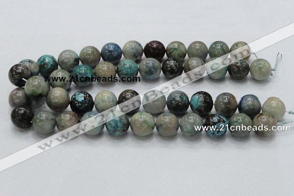 CCS23 15.5 inches 20mm round natural chrysocolla gemstone beads