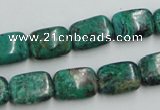 CCS230 15.5 inches 10*14mm rectangle natural Chinese chrysocolla beads