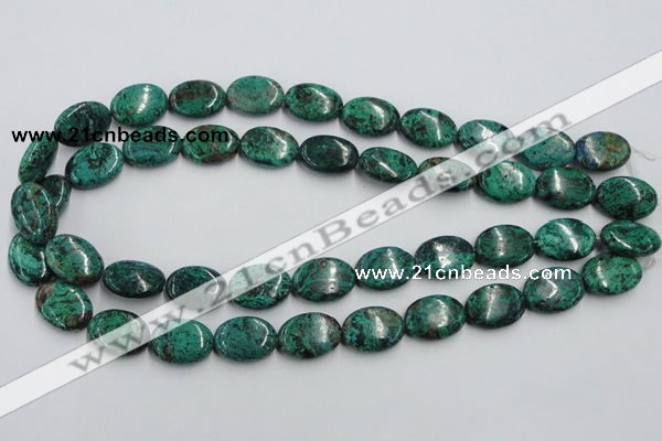 CCS235 15.5 inches 13*18mm oval natural Chinese chrysocolla beads