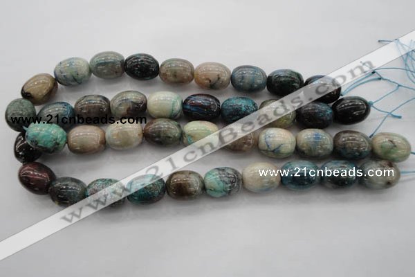 CCS30 15.5 inches 15*20mm drum natural chrysocolla gemstone beads