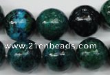 CCS406 15.5 inches 16mm round dyed chrysocolla gemstone beads