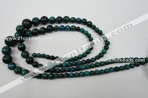 CCS410 15.5 inches 6mm - 14mm round dyed chrysocolla gemstone beads