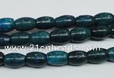 CCS412 15.5 inches 6*9mm rice dyed chrysocolla gemstone beads