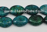 CCS444 15.5 inches 13*18mm oval dyed chrysocolla gemstone beads