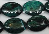 CCS446 15.5 inches 18*25mm oval dyed chrysocolla gemstone beads