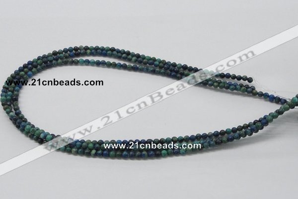 CCS50 16 inches 4mm round dyed chrysocolla gemstone beads wholesale