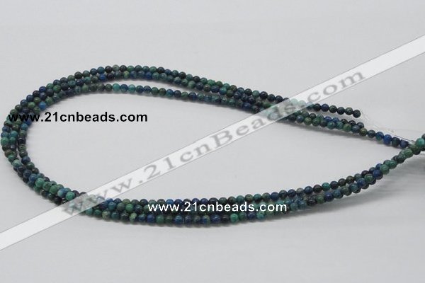 CCS50 16 inches 4mm round dyed chrysocolla gemstone beads wholesale