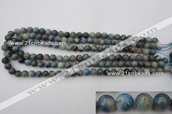 CCS502 15.5 inches 8mm round natural chrysocolla gemstone beads