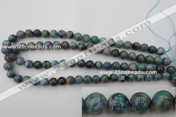 CCS503 15.5 inches 10mm round natural chrysocolla gemstone beads