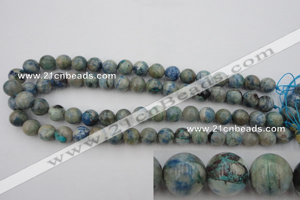 CCS504 15.5 inches 12mm round natural chrysocolla gemstone beads