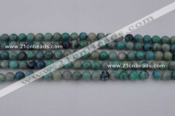 CCS512 15.5 inches 8mm round natural chrysocolla gemstone beads