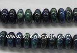 CCS53 16 inches 6*12mm rondelle dyed chrysocolla gemstone beads