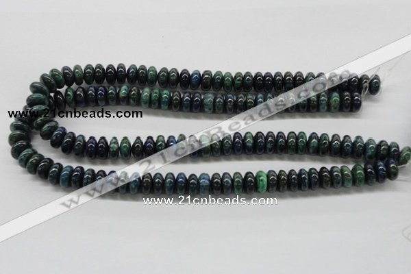 CCS53 16 inches 6*12mm rondelle dyed chrysocolla gemstone beads