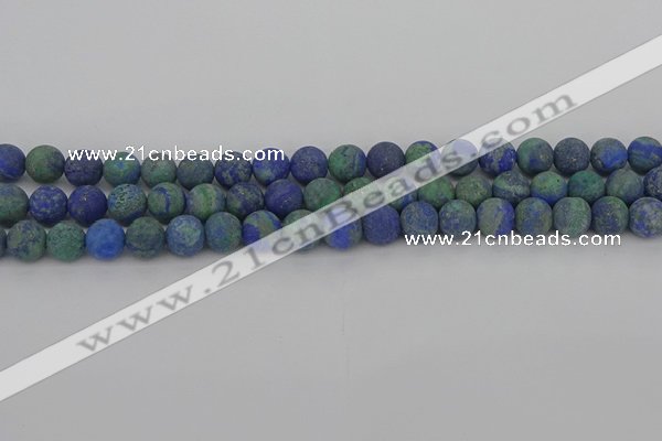 CCS542 15.5 inches 8mm round matte dyed chrysocolla beads