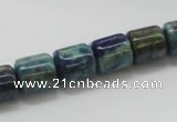 CCS55 16 inches 10*12mm cylinder dyed chrysocolla gemstone beads