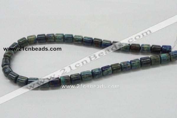 CCS55 16 inches 10*12mm cylinder dyed chrysocolla gemstone beads