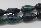 CCS56 16 inches 10*18mm teardrop dyed chrysocolla gemstone beads