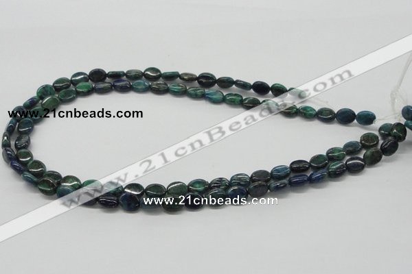 CCS59 16 inches 8*10mm oval dyed chrysocolla gemstone beads